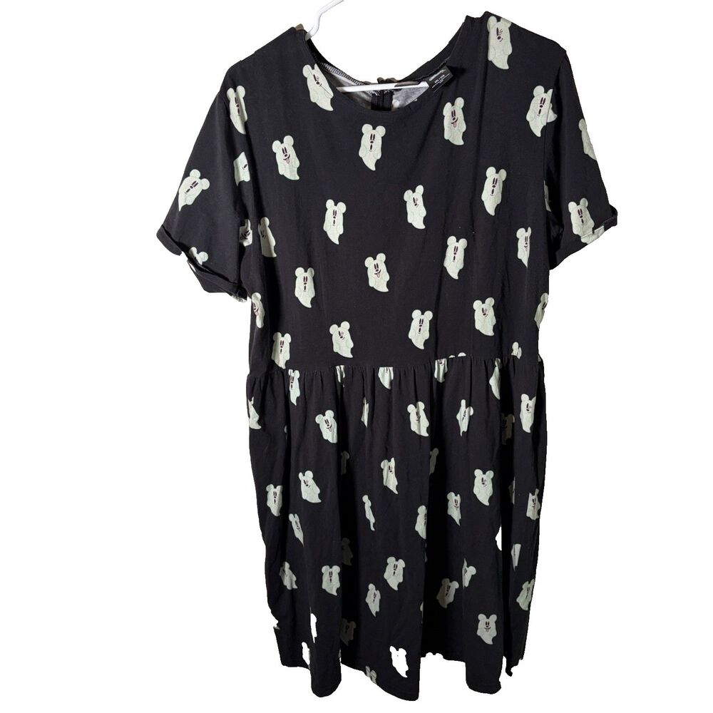 Disney Cakeworthy Ghost Dress Women's 2XL Black White